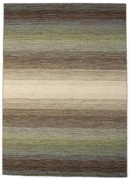 Vloerkleed MOMO Rugs Panorama Kelim Green Multi