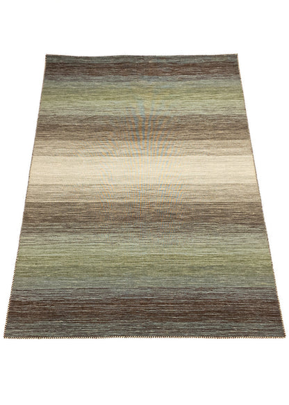 Vloerkleed MOMO Rugs Panorama Kelim Green Multi