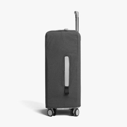 Carry-On | Side view of Carry-On Washable Luggage Cover in grey