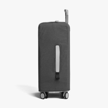 Carry-On Plus | Side view of Carry-On Plus Washable Luggage Cover in grey