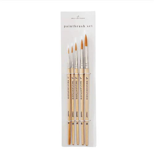 emily lex studio Watercolor Paintbrushes (Set of 5)