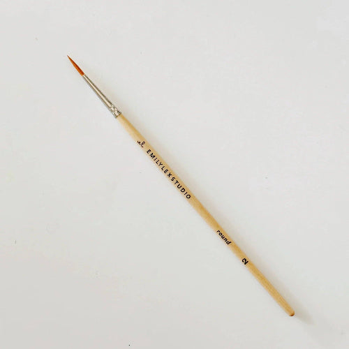 emily lex studio Watercolor paintbrush set of five wood brushes