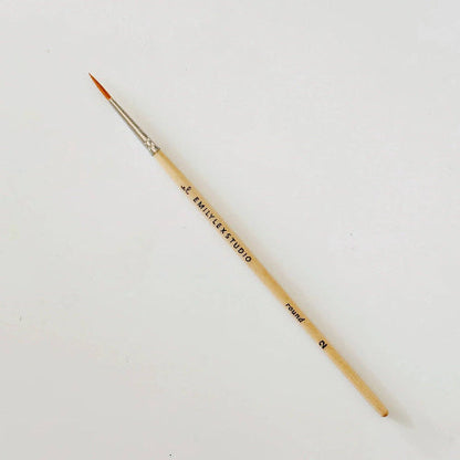 emily lex studio Watercolor paintbrush set of five wood brushes