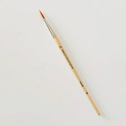 emily lex studio Watercolor paintbrush set of five wood brushes