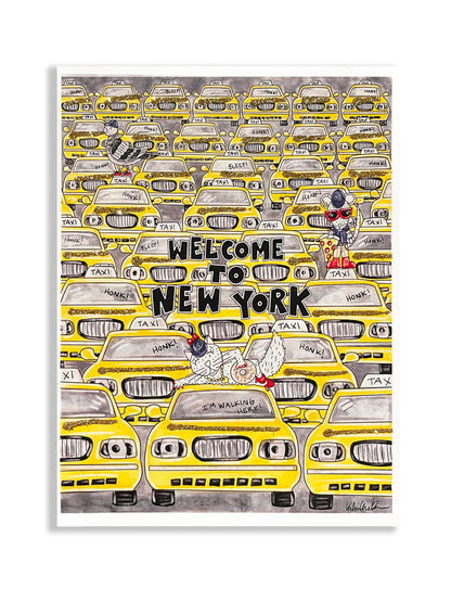 Welcome to New York Glitter Card