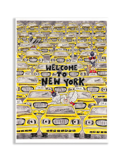 Welcome to New York Glitter Card