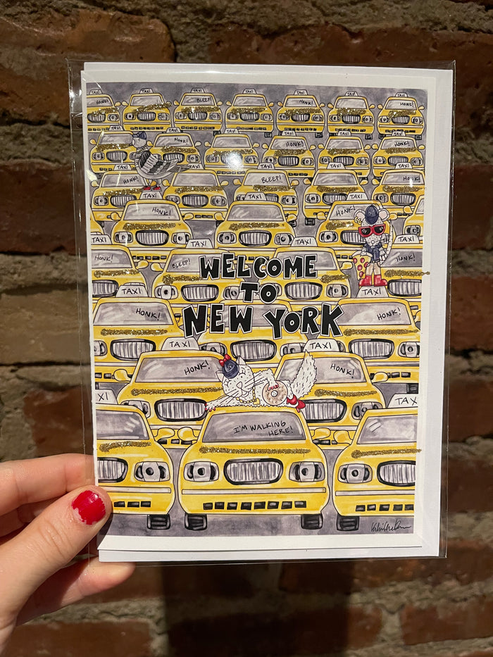 Welcome to New York Glitter Card