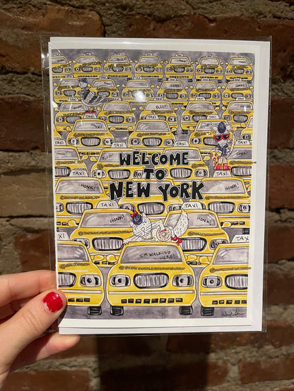 Welcome to New York Glitter Card