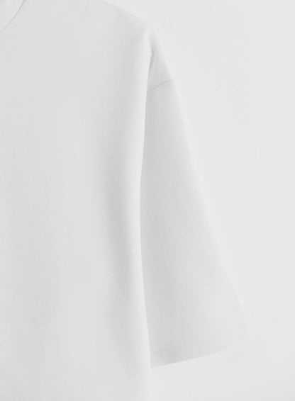 White Luxe Boxy Short Sleeve