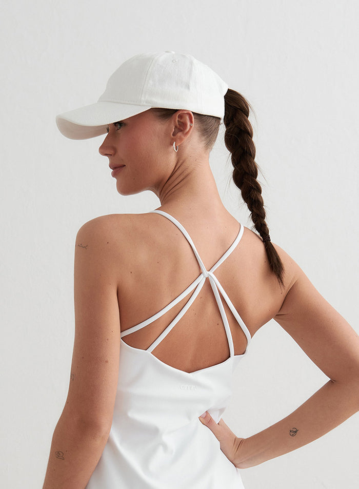 White Small Logo Cap