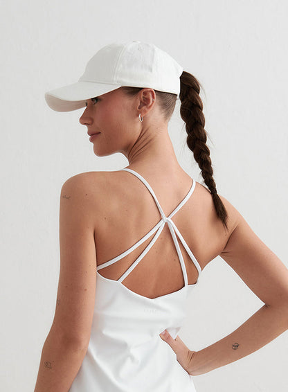 White Small Logo Cap