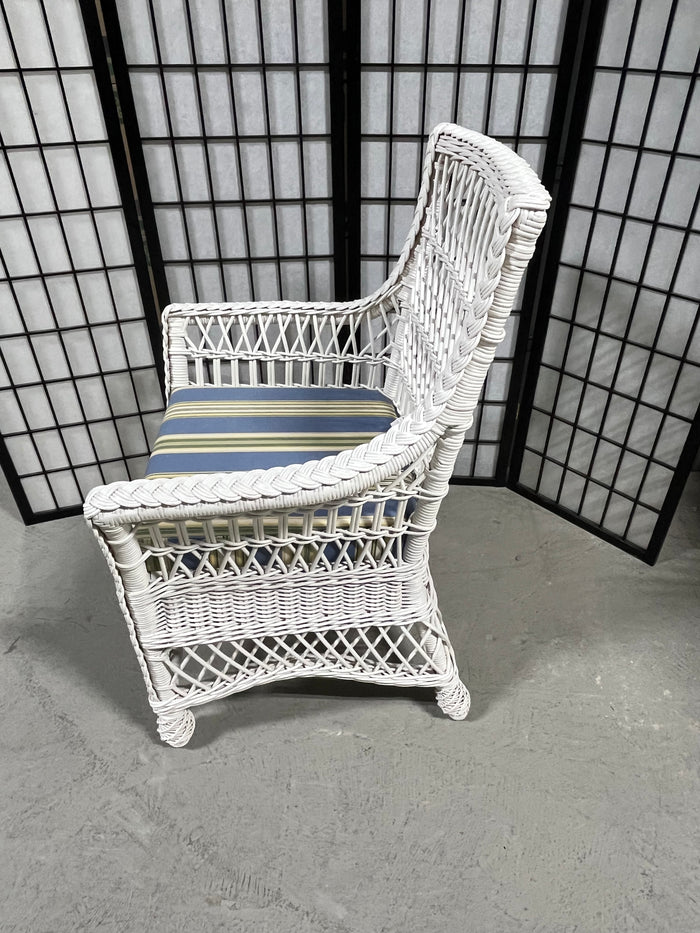 White Wicker Chair