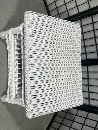 White Wicker Coffee Table