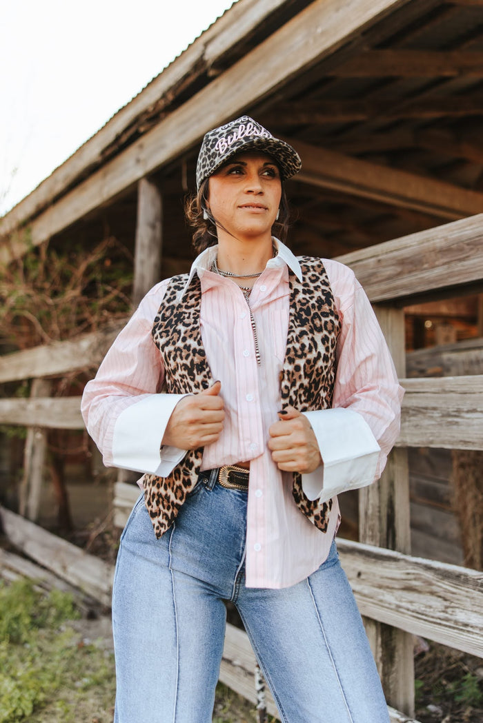 Wide Cuff Button Down Striped ShirtS