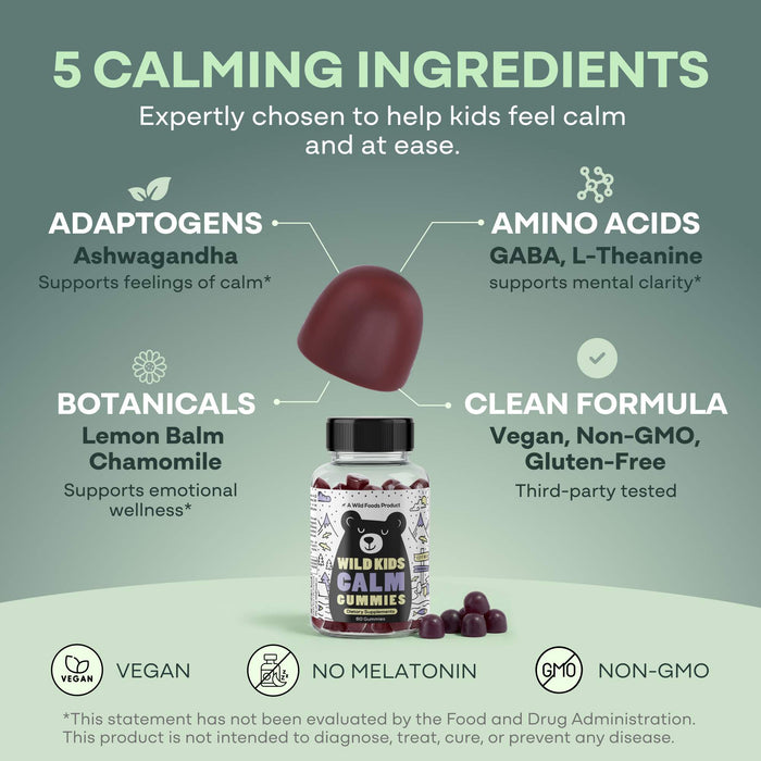 Wild Kids Calm Gummies – Supports Calm & Restful Sleep