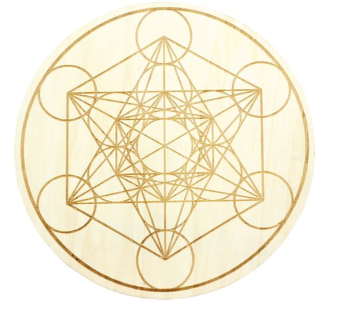 Wood Crystal Grid 12" - Zero Point Crystals
