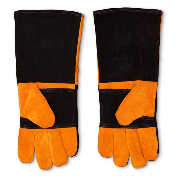 Yoder Smokers Long Leather BBQ Gloves - Smoker Guru