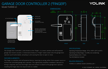 garage door controller (finger)