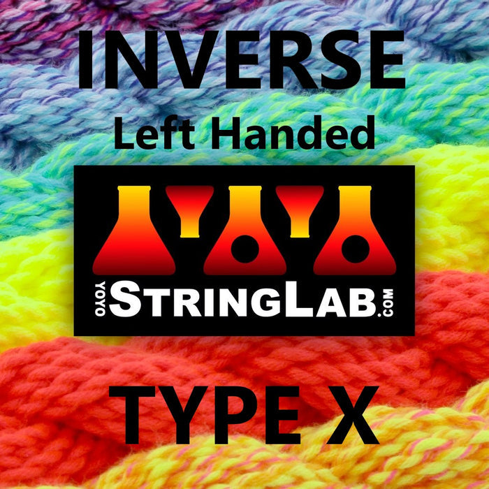 YoYo String Lab Inverse Type X- Left Handed- Medium Thick Yo-Yo Strings - 10 pack - YoYoSam