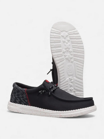 Zapatos Hey Dude Wally Funk Jersey Jacquard Negro Print