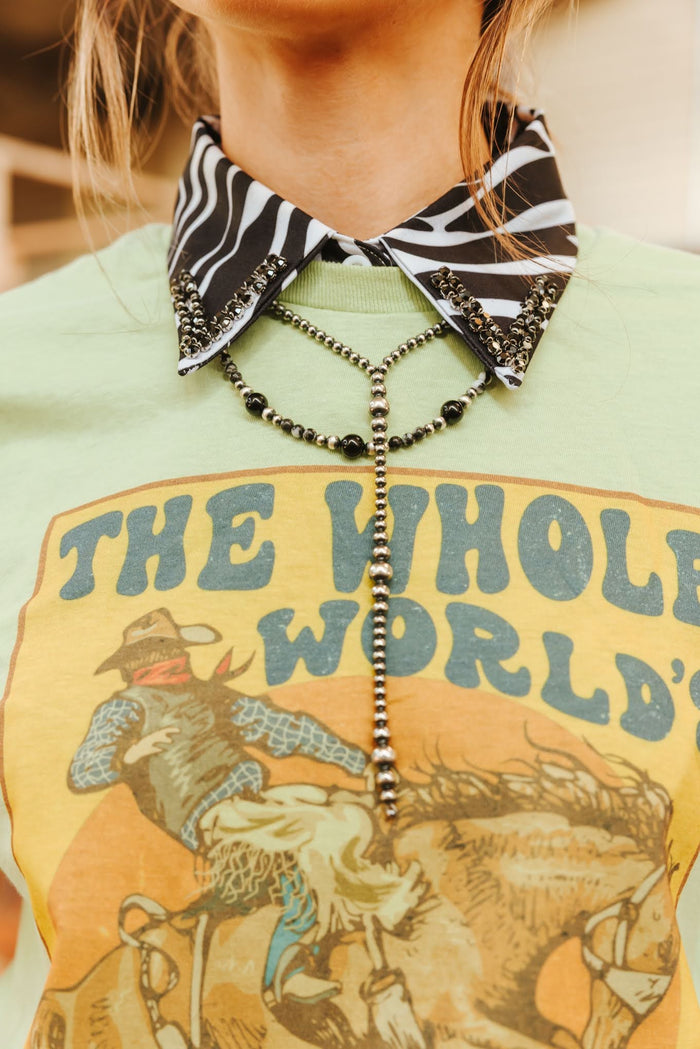 Zebra Jewel Studded Collar
